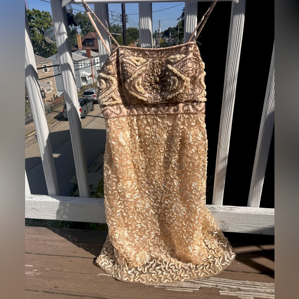 Sue Wong Nocturne Beaded Cocktail Dress (size 4)